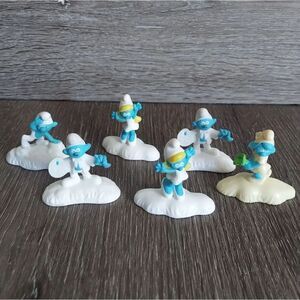 The Smurfs Toy Figures Lot - 6 pieces